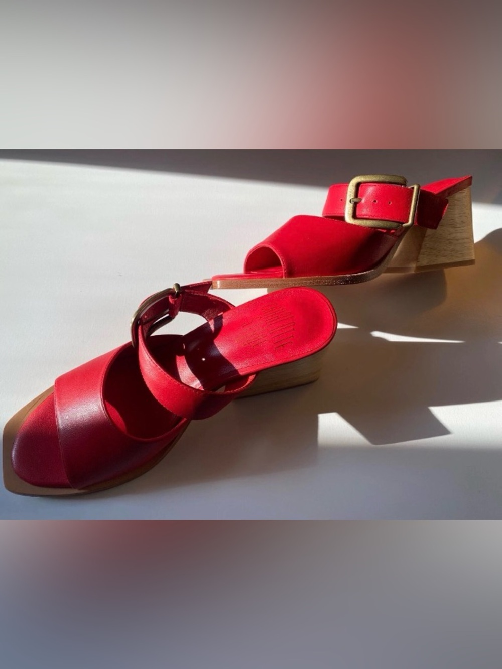 Charlotte Stone, Size 7, Lyra Shoe in Flame Red Color, New with Box - Picture 7 of 10